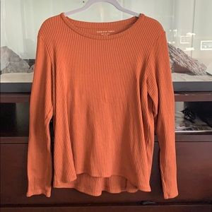 Soft and sexy burnt orange sweater
